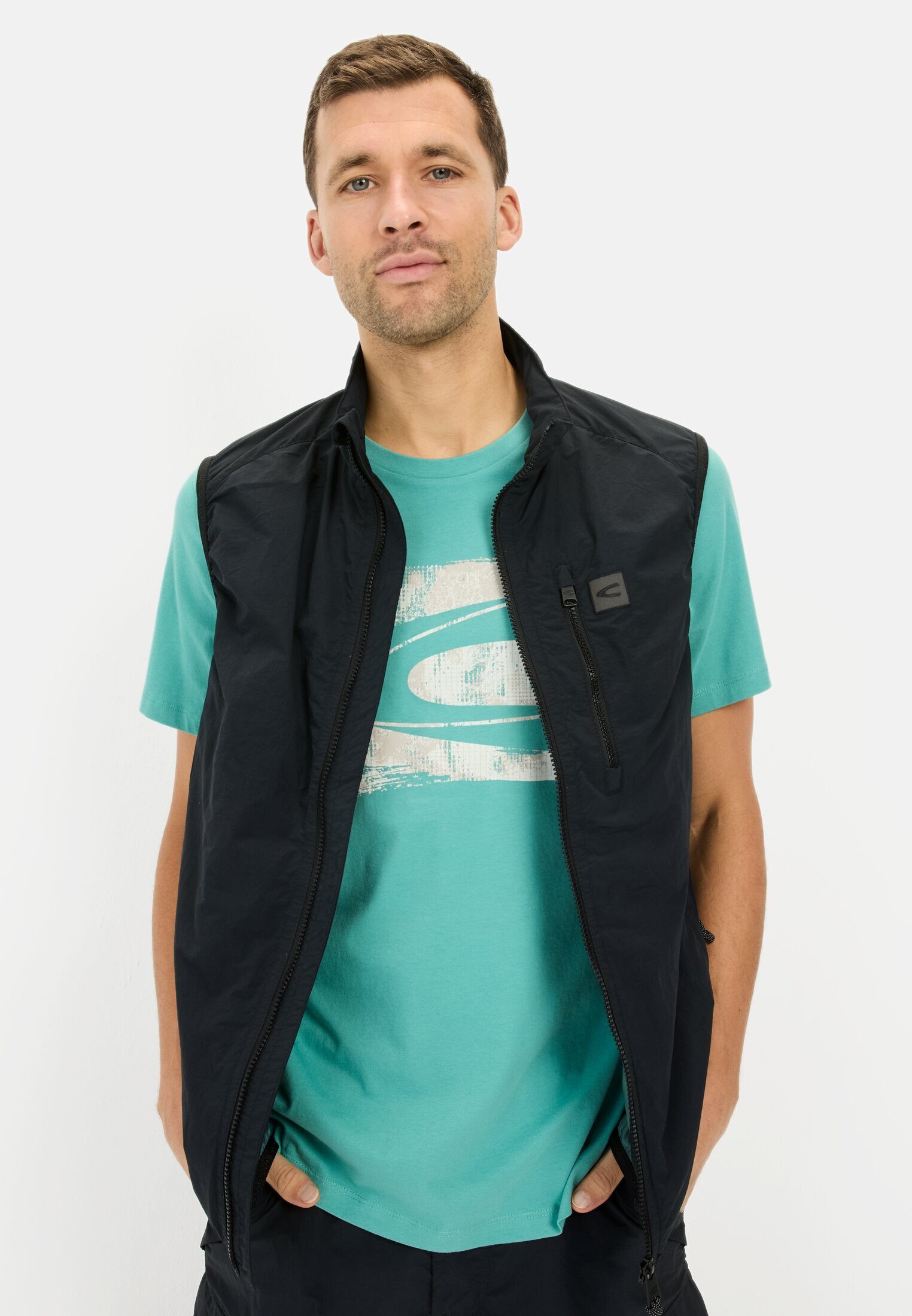 camel active Print-Shirt aus Organic Cotton Kurzarm