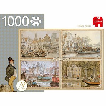 Jumbo Spiele Puzzle Kanalboote 1000 Teile, 1000 Puzzleteile