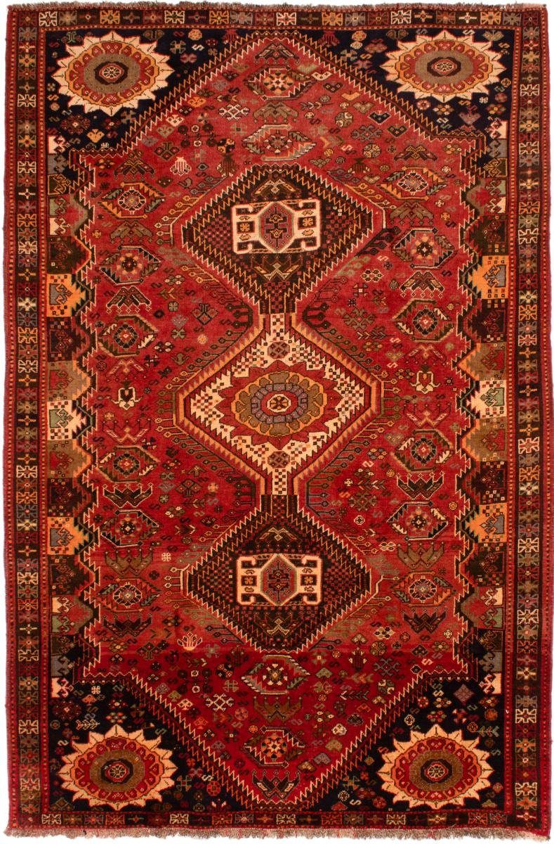 Orientteppich Shiraz 186x286 Handgeknüpfter Orientteppich / Perserteppich, Nain Trading, rechteckig, Höhe: 10 mm | Kurzflor-Teppiche