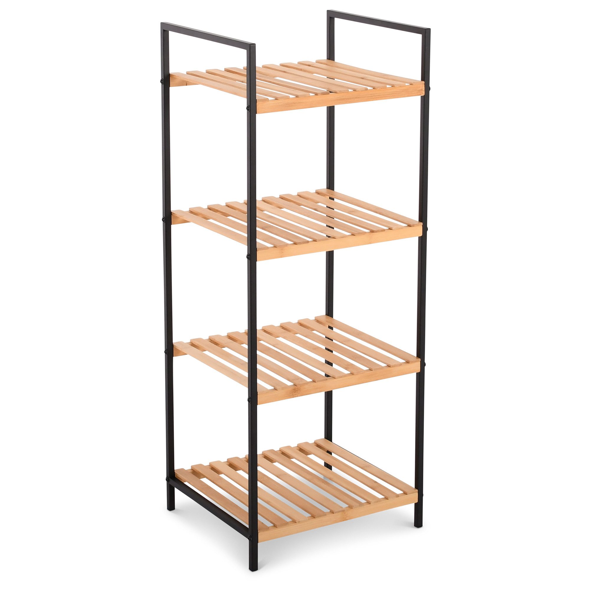 Raburg Standregal Küchenregal, Bambus, Kava, 3 Böden, für Flur, Schlafzimmer oder Bad, modernes Design