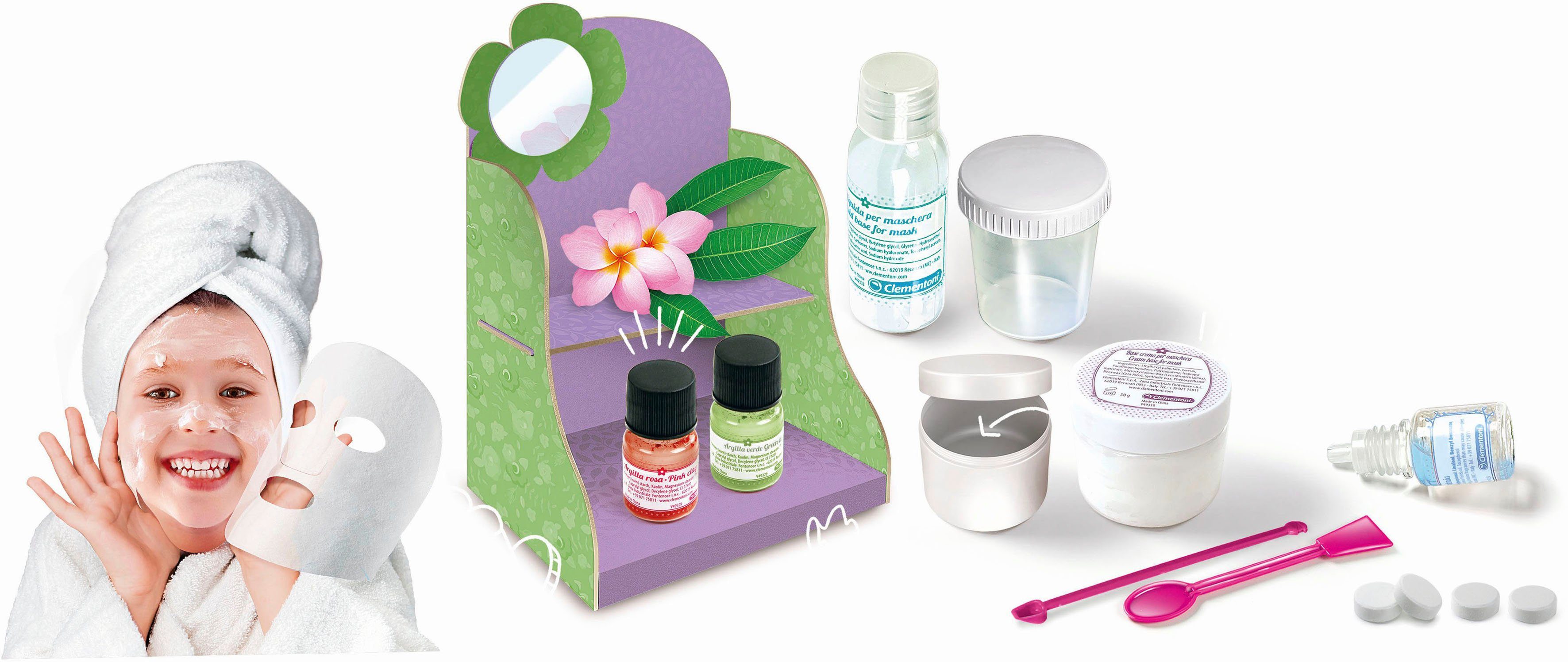 Clementoni® Experimentierkasten Galileo, Gesichtsmasken selbst machen, Made in Europe