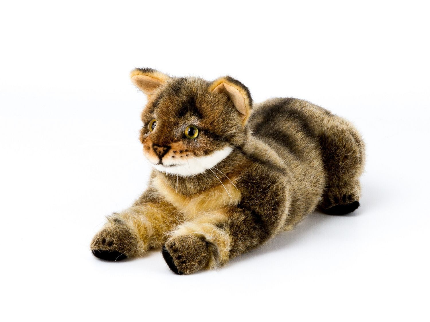 Teddys Rothenburg Kuscheltier Kösen Wildkatze Peppi 29 cm liegend Stofftier