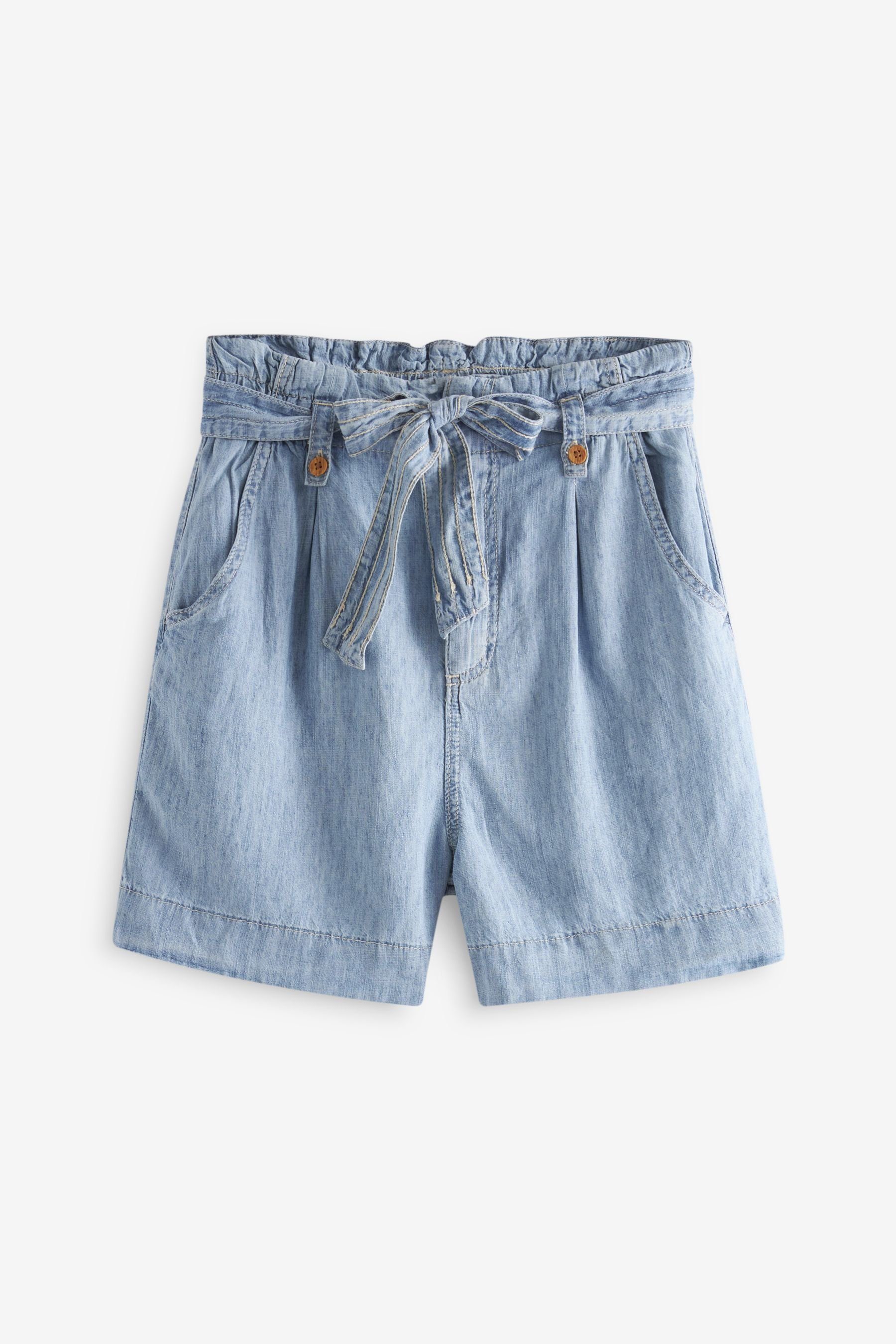 Next Shorts Shorts aus Lyocell-Leinengemisch mit Gürtel (1-tlg) | Shorts