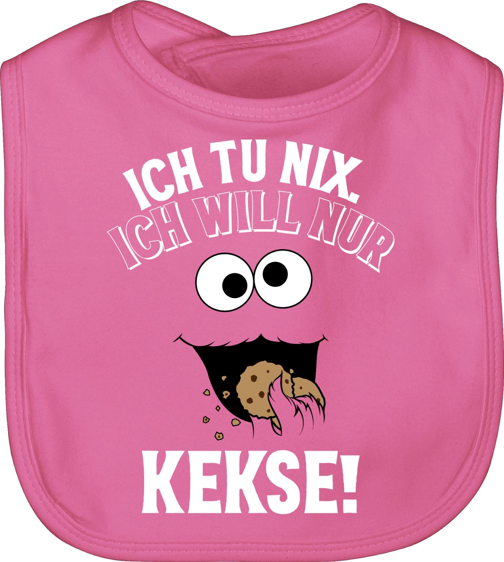 Shirtracer Lätzchen »Ich tu nix. Ich will nur Kekse! weiß/schwarz