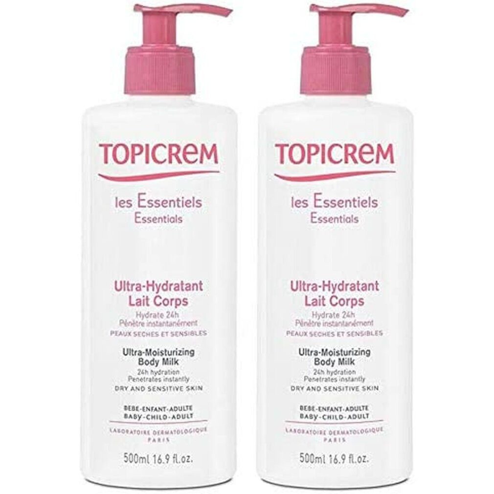 Topicrem Körperpflegemittel UH ultra-moisturizing body milk duo 2 x 500ml
