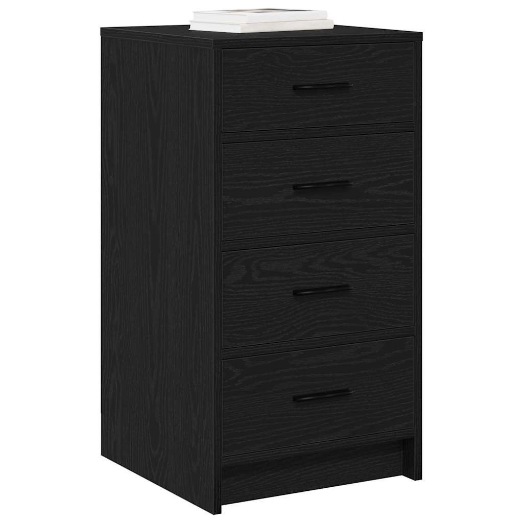 vidaXL Sideboard Sideboard Schwarz Eichen-Optik 40 x 41 x 75 cm Holzwerksto günstig online kaufen