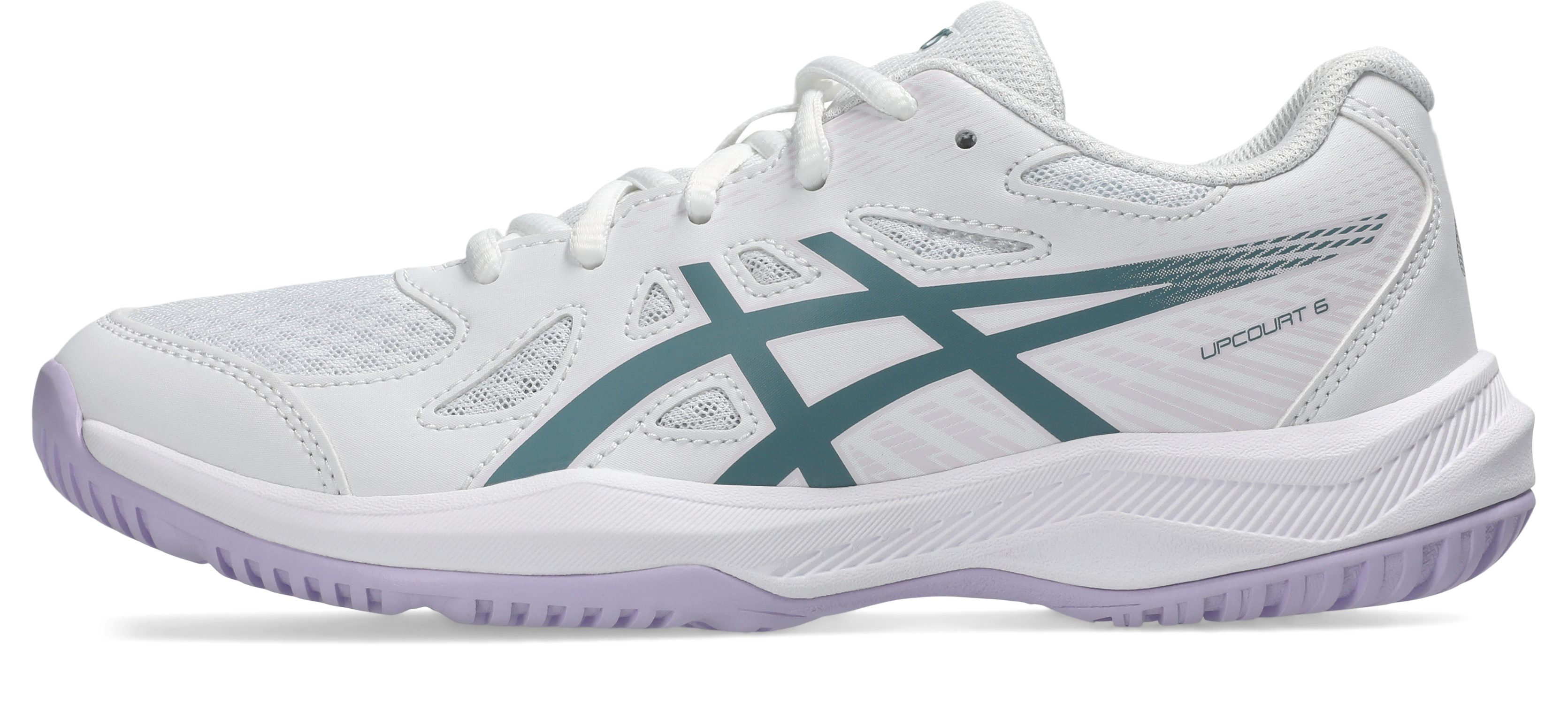 Asics UPCOURT 6 GS Hallenschuh geeignet für Handball&Volleyball, Indoorschuh, nicht abfärbende Sohle