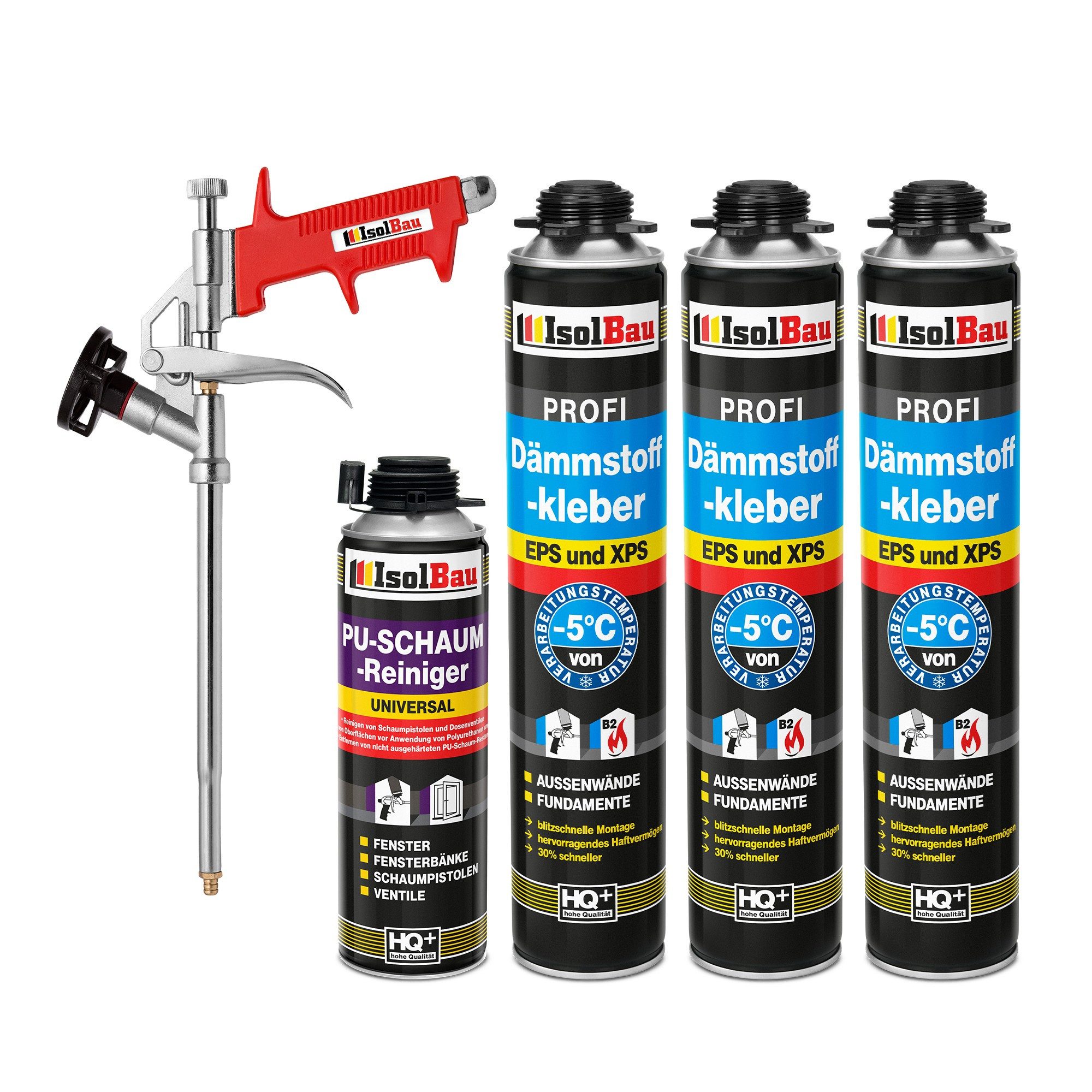 None Montagekleber SET Dämmstoffkleber 3 x 750 ml Klebeschaum Perimeterkleb günstig online kaufen