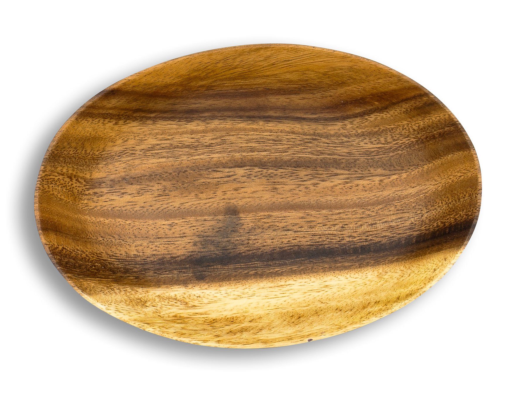 Levandeo® Dekoschale, Holzschale Akazie 19cm Oval günstig online kaufen