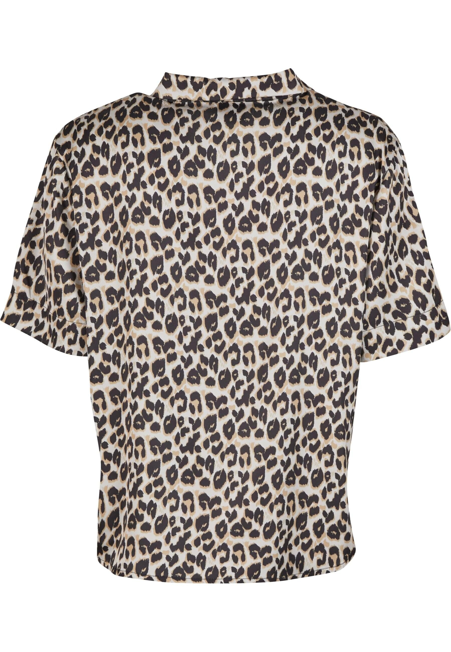 URBAN CLASSICS Langarmhemd Urban Classics Ladies Leo Resort Shirt günstig online kaufen