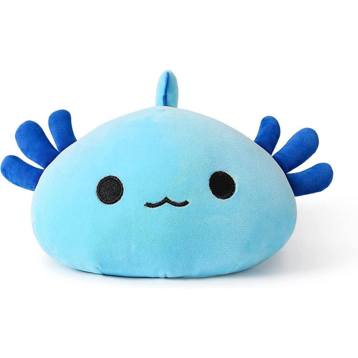 LuxusKollektion Kuscheltier Plüschtier Axolotl Kuscheltier Plüsch Kissen Geschenk Kinder Blau 33cm