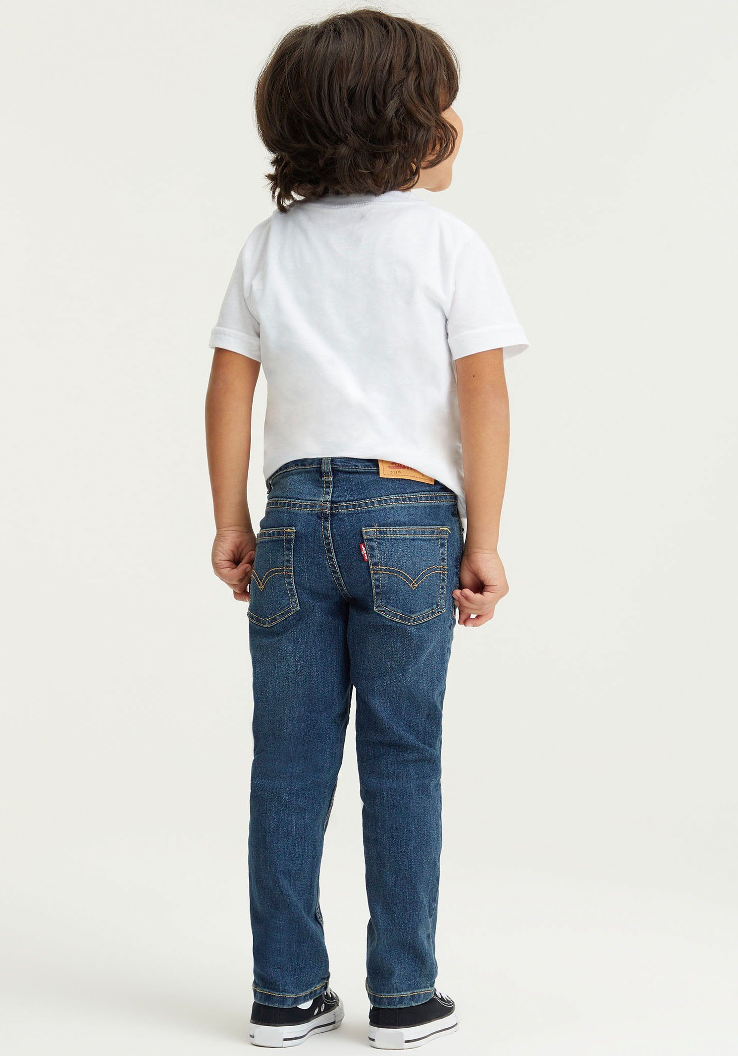 Levi's® Kids Stretch-Jeans LVB blue PERFORMANCE indigo used ECO SOFT mid for BOYS 511 J
