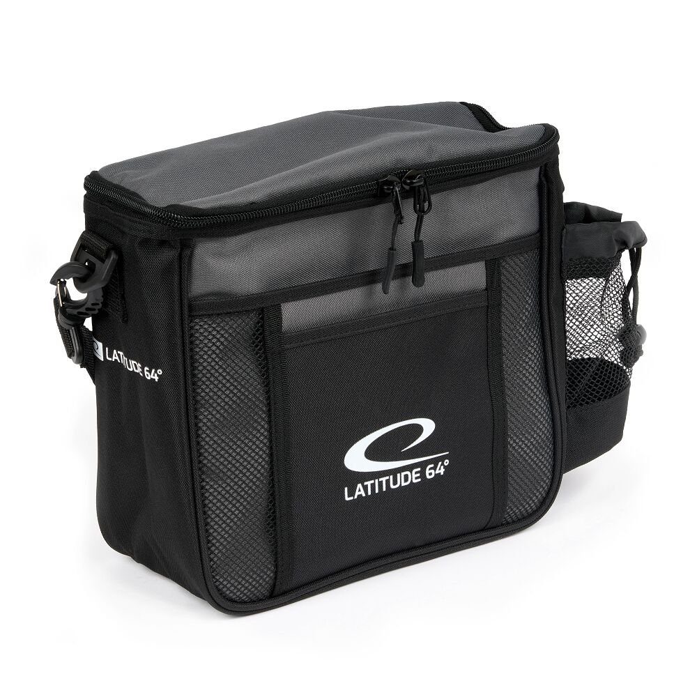 Latitude 64° Sporttasche Slim Shoulder Bag, Shoulder Bag für bis zu 8 Discs Grau-Schwarz