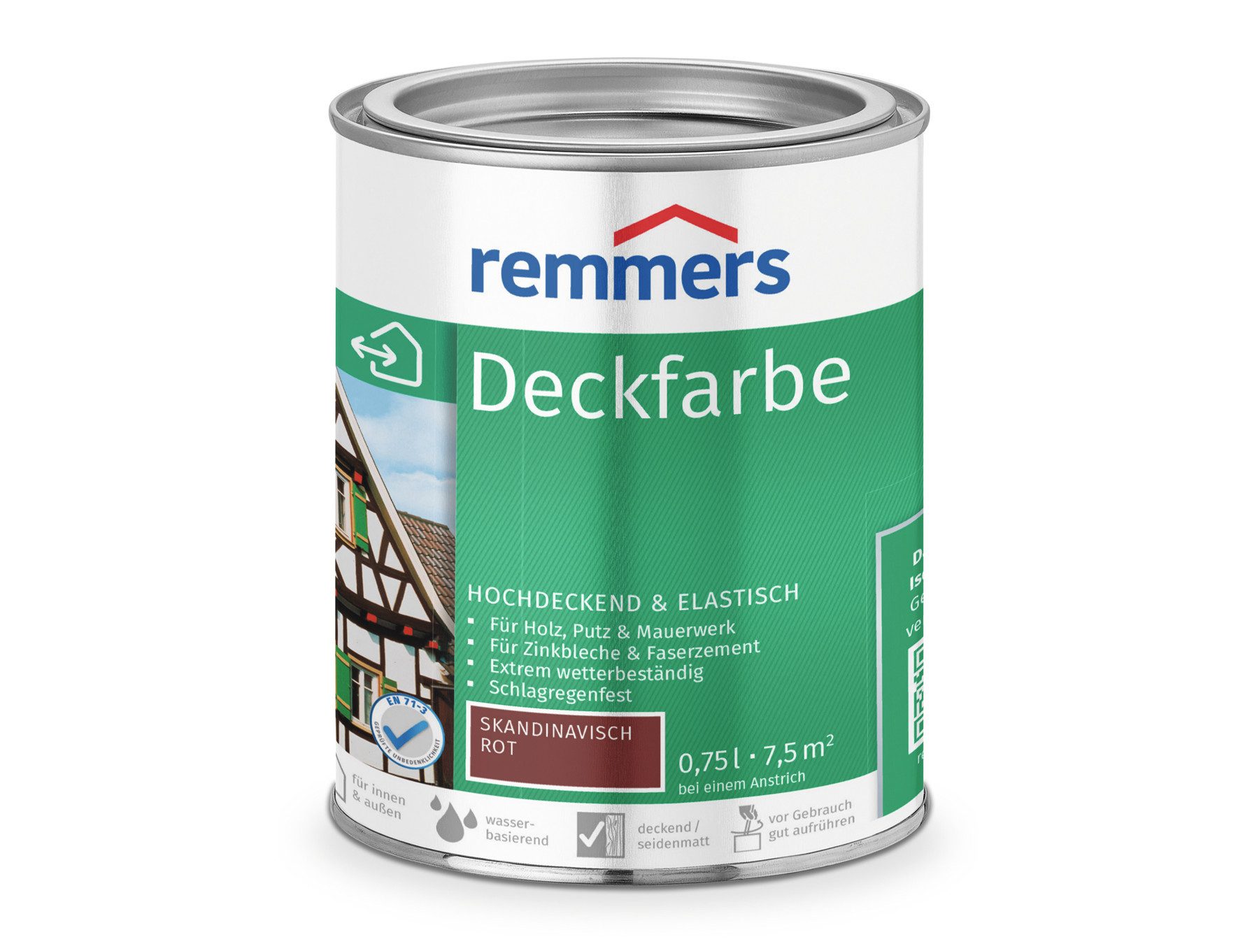 Remmers Wetterschutzfarbe Deckfarbe anthrazitgrau (RAL 7016) 0,75 Liter