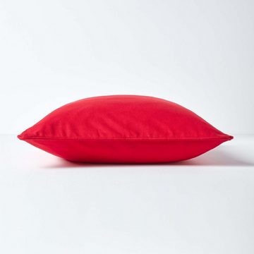 Kissenbezüge Roter Kissenbezug aus Baumwolle, 30 x 30 cm, Homescapes