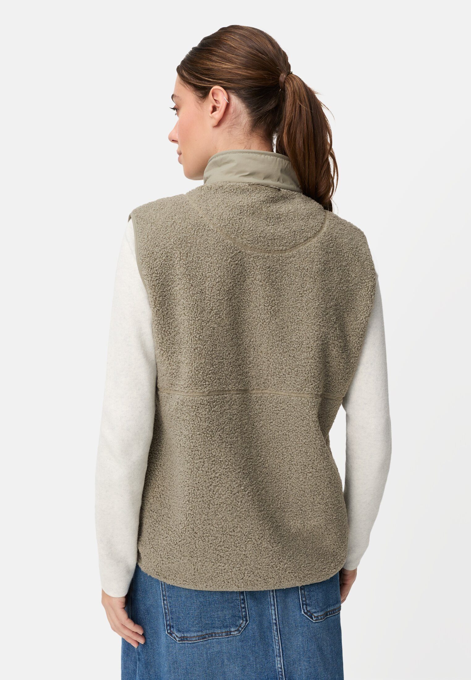 camel active Fleeceweste mit Stehkragen ärmellos