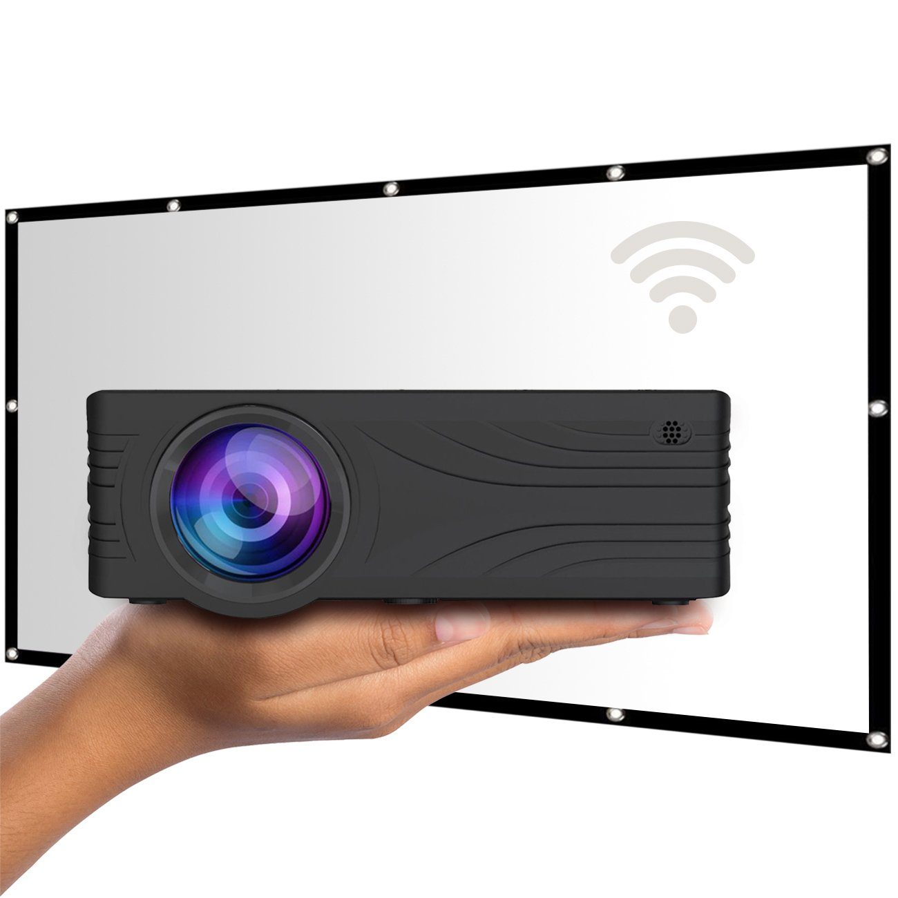 LA VAGUE LV-HD240 WI-FI BUNDLE LED-Projektor inkl. Світлодіодний проектор (2000 lm, 1000:1, 1920 x 1080 px, LED-Projektor inkl. LV-STA100FP)