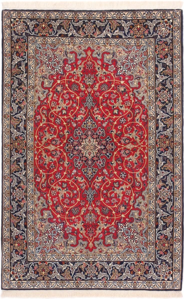 Orientteppich Isfahan Seidenkette 106x171 Handgeknüpfter Höhe: Orientteppich, Nain Trading, mm 6 rechteckig