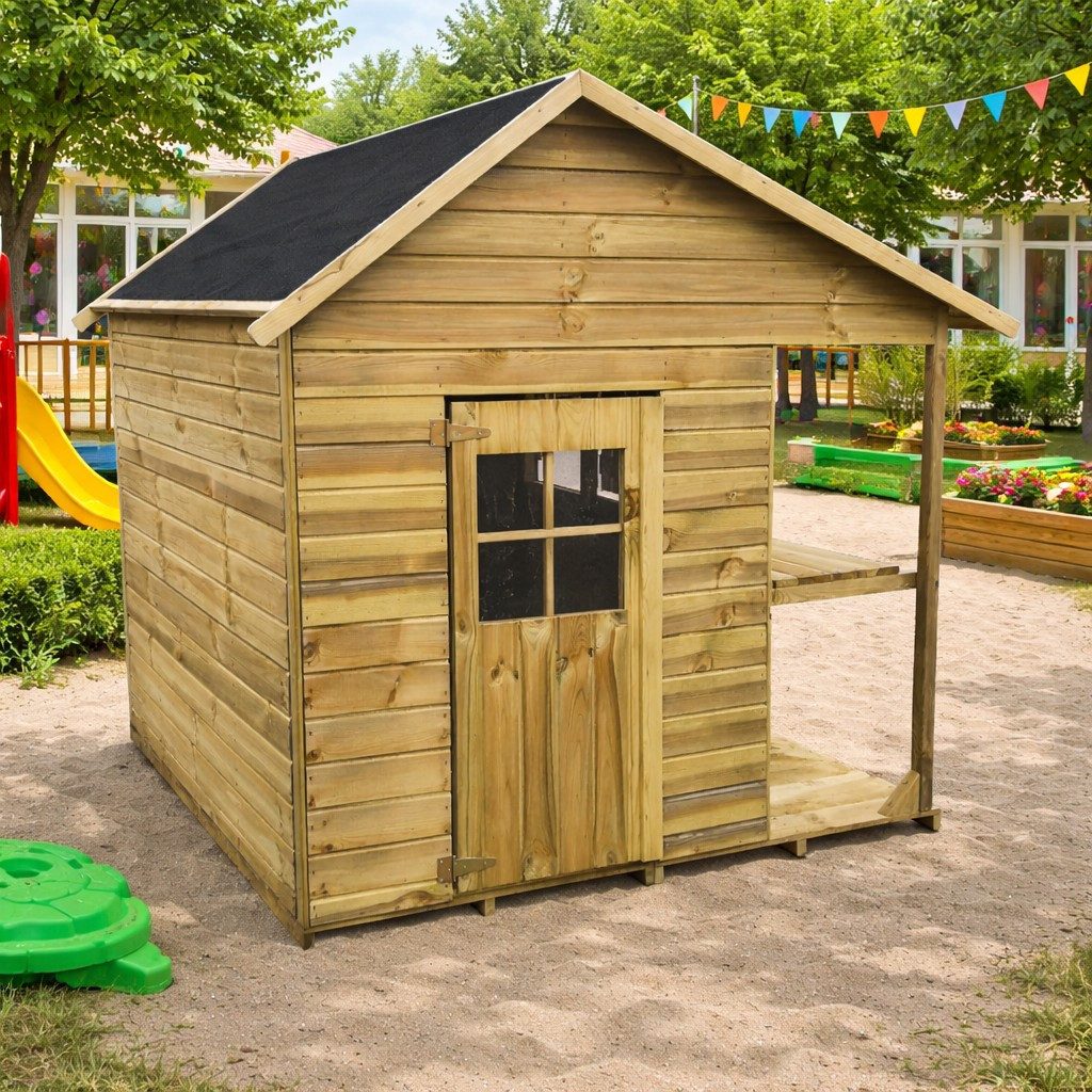 bv-vertrieb Spielhaus Kinderspielhaus 166x160x174 Spielhaus Holz-Gartenhaus #4450