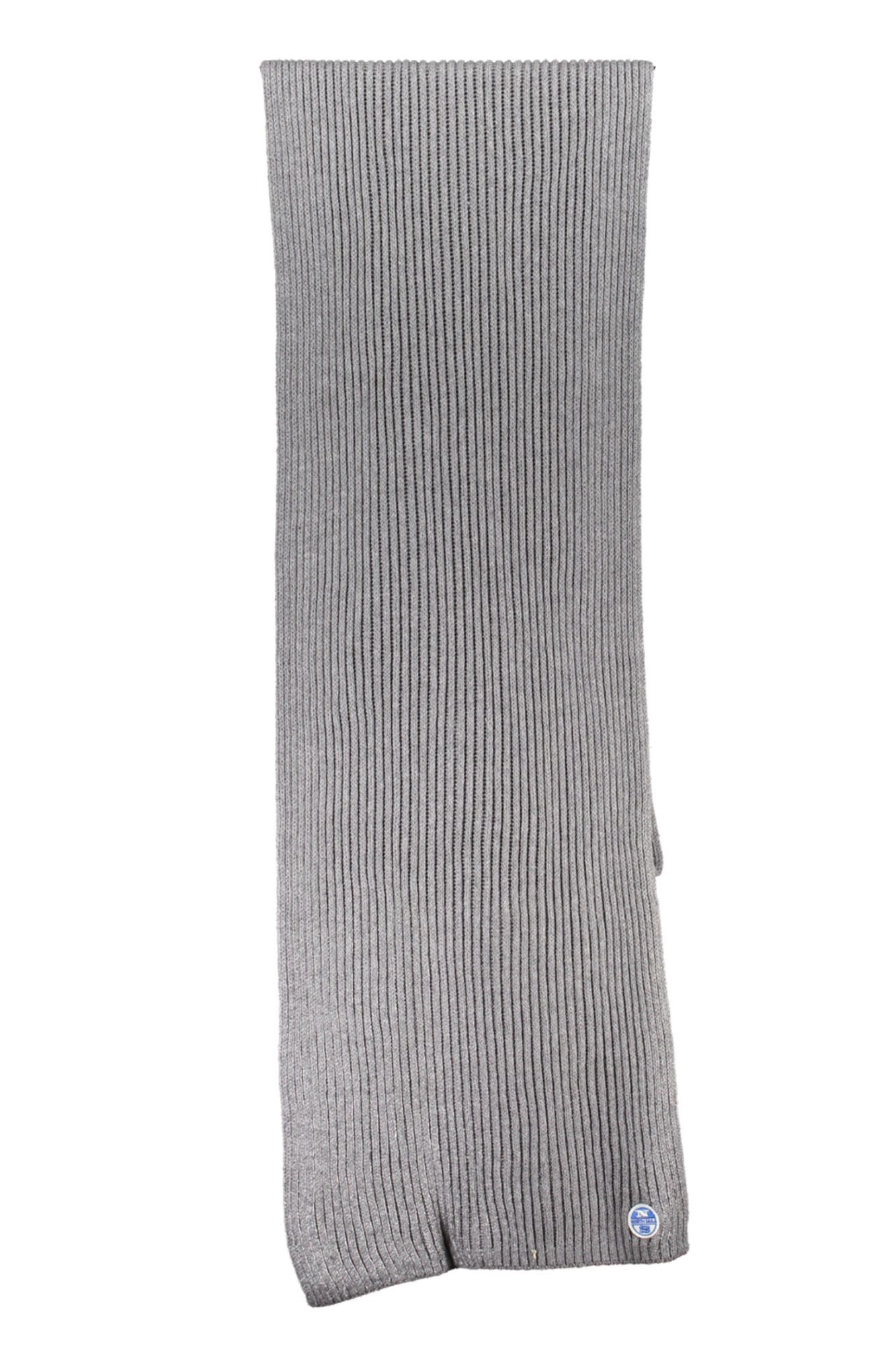 North Sails Modeschal, Grauer Herrenschal aus recycelten Fasern - 170x26 cm, mit Logo