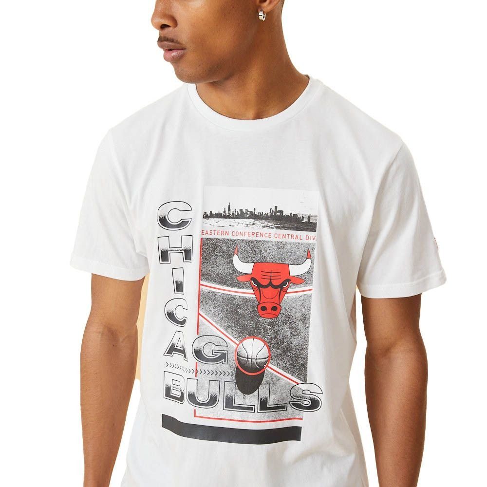 T-Shirt NEU/OVP Court CHICAGO Tee New NBA New Photo Era Print-Shirt BULLS Era