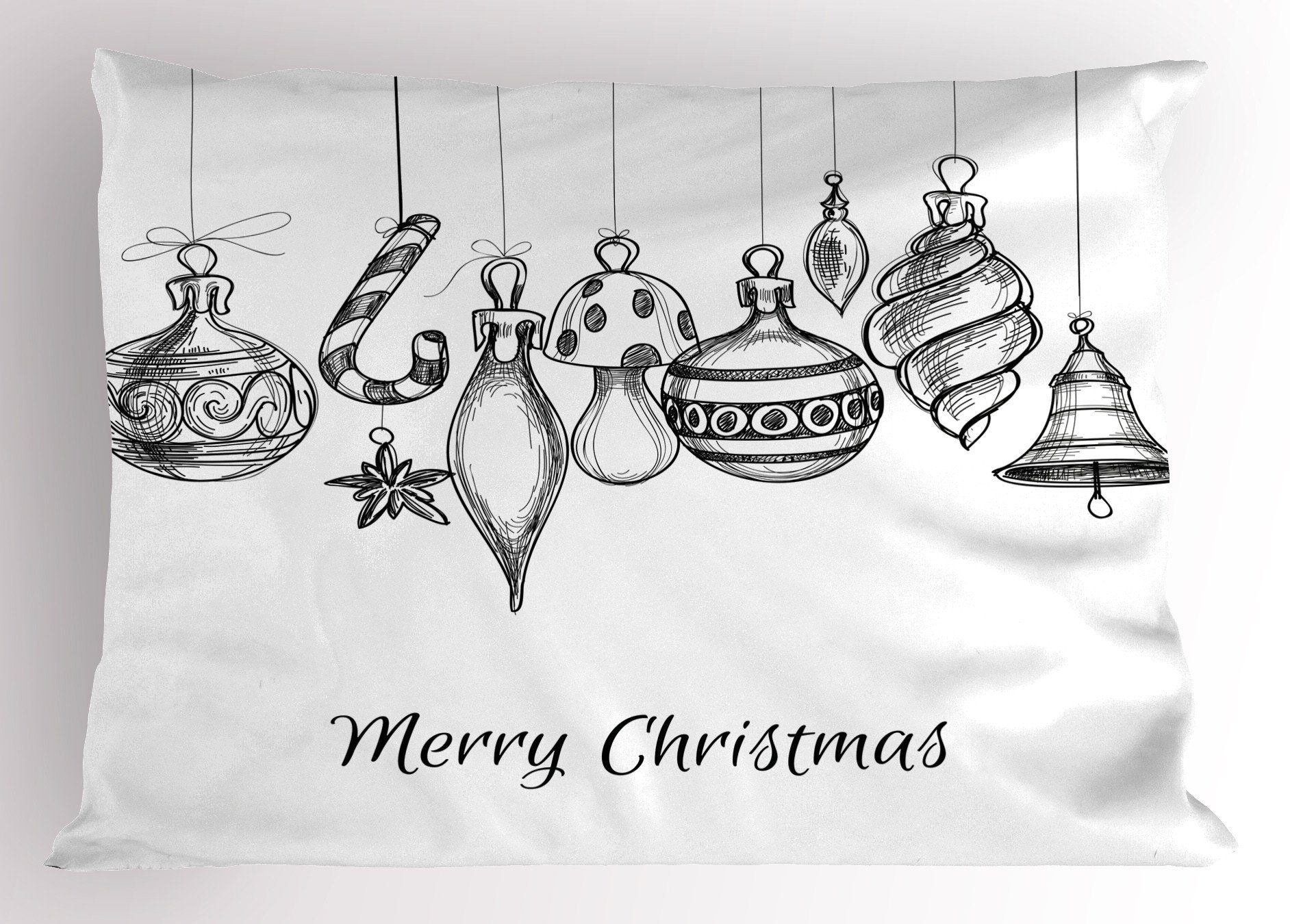 Kissenbezüge Dekorativer Standard King Size Gedruckter Kissenbezug, Abakuhaus (1 Stück), Weihnachten Flüchtiges Ornament