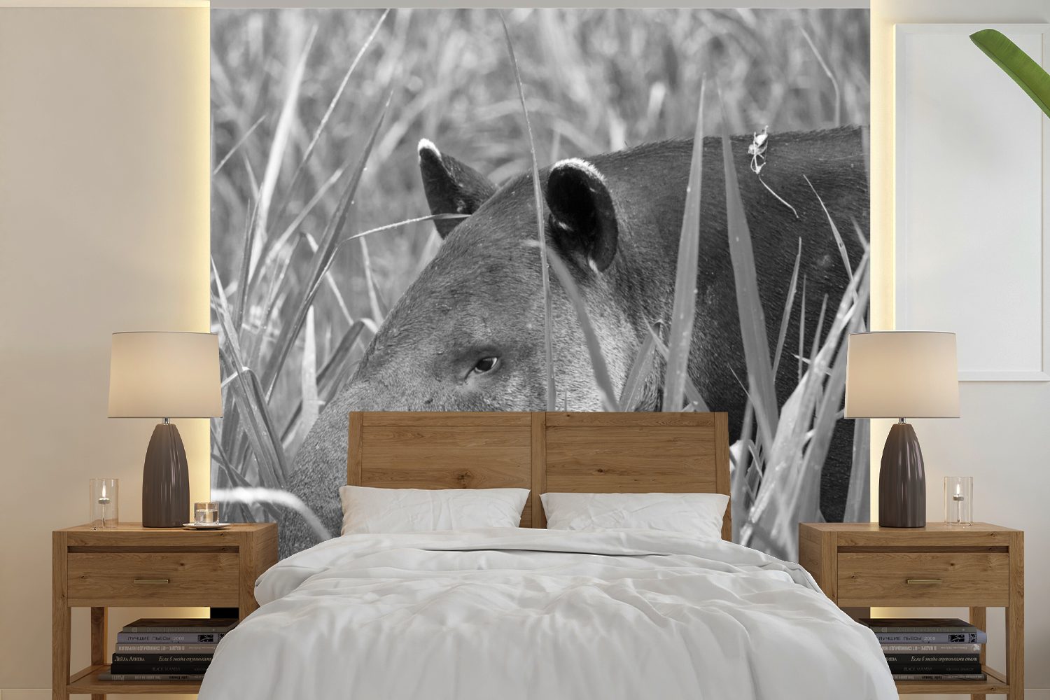 oder Tapete Tapir MuchoWow Vinyl Nationalpark in, bedruckt, (5 St), Wohnzimmer Schlafzimmer, von Wandtapete für Rica Costa Mittelamerikanischer Fototapete Matt, im