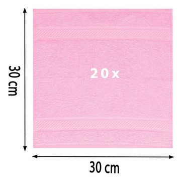 Betz Seiftuch 20 Stück Seiftücher Palermo Größe 30x30 cm Farbe rosé