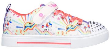 Skechers Kids TWINKLE SPARKS-UNICORN SUNSHINE Sneaker mit leuchtender Schuhspitze, Freizeitschuh, Halbschuh, Schnürschuh