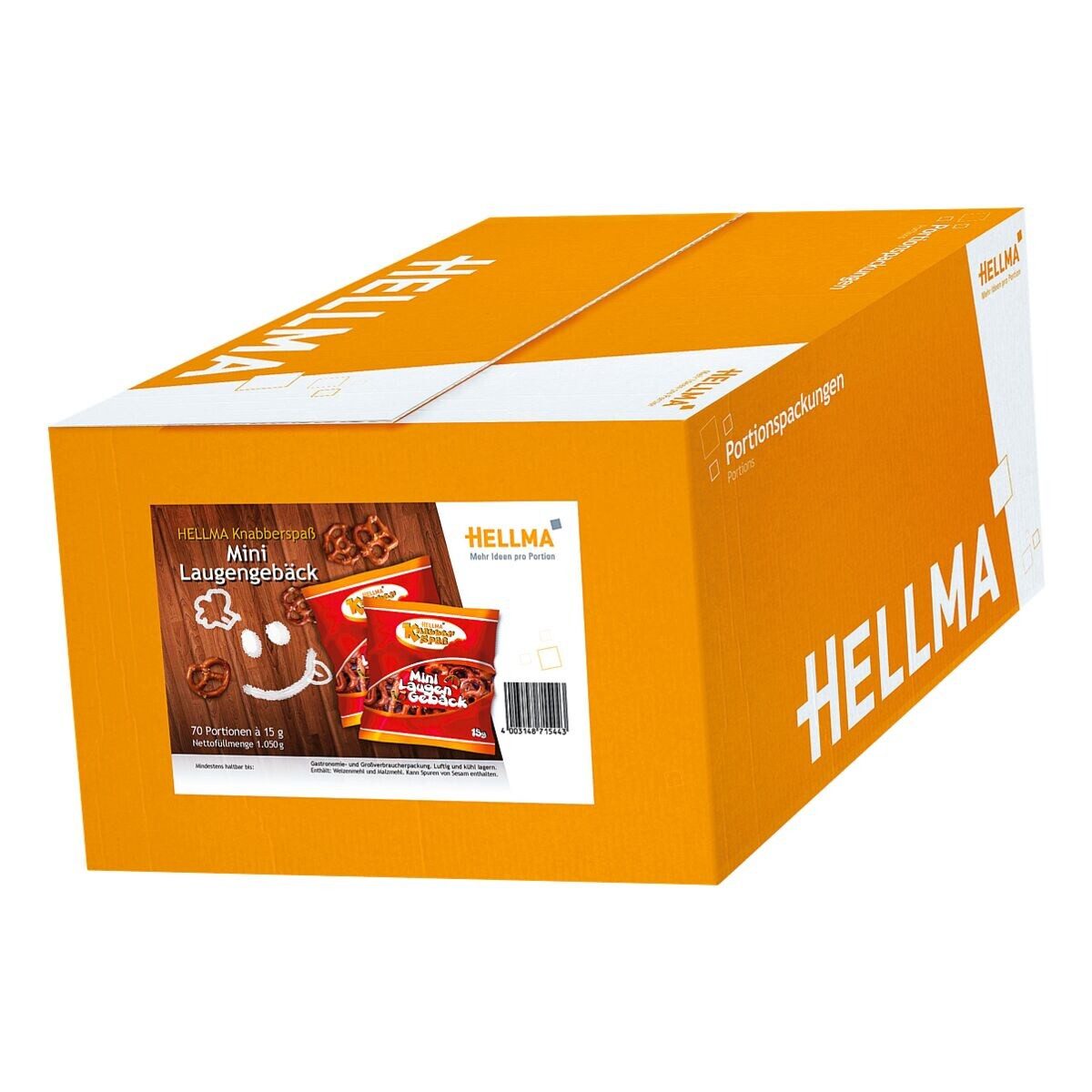 Hellma Knabberei Mini-Laugengebäck, 70x 15 g