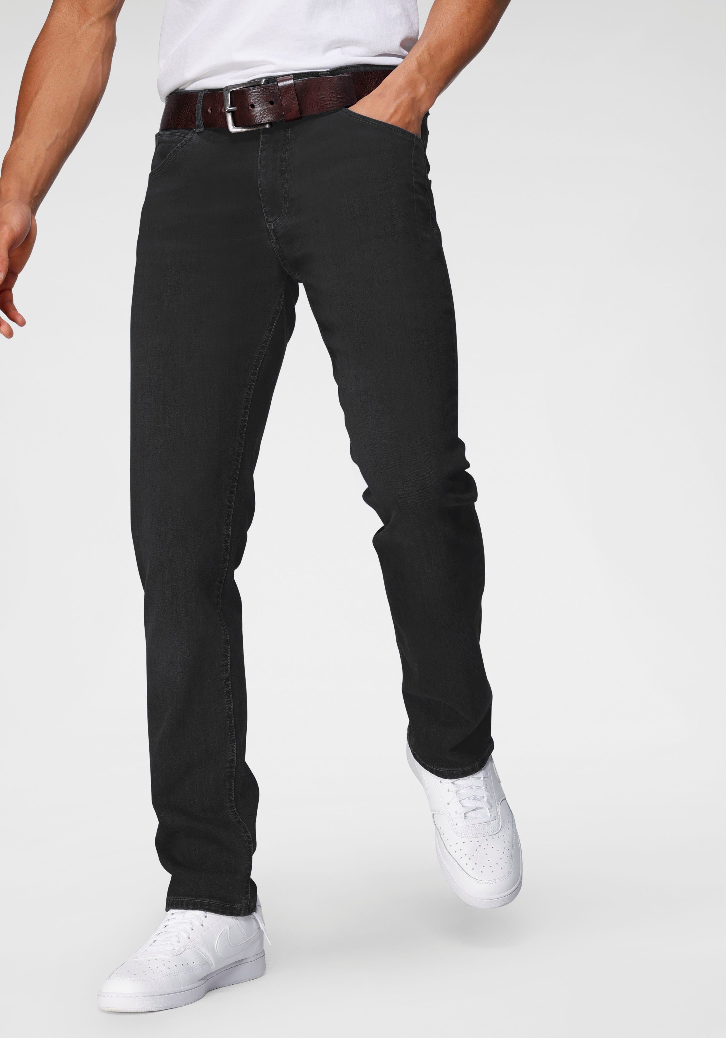 H.I.S Straight-Jeans DALE Ökologische, wassersparende Produktion durch Ozon Wash black-used