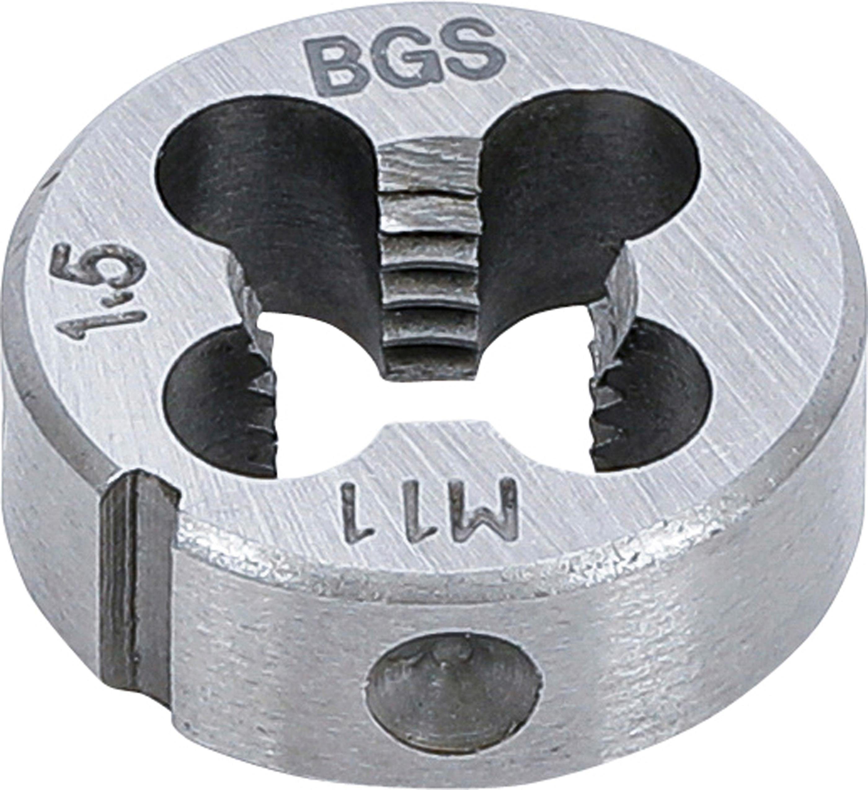 BGS technic Gewindeschneideisen Gewindeschneideisen, M11 x 1,5 x 25 mm