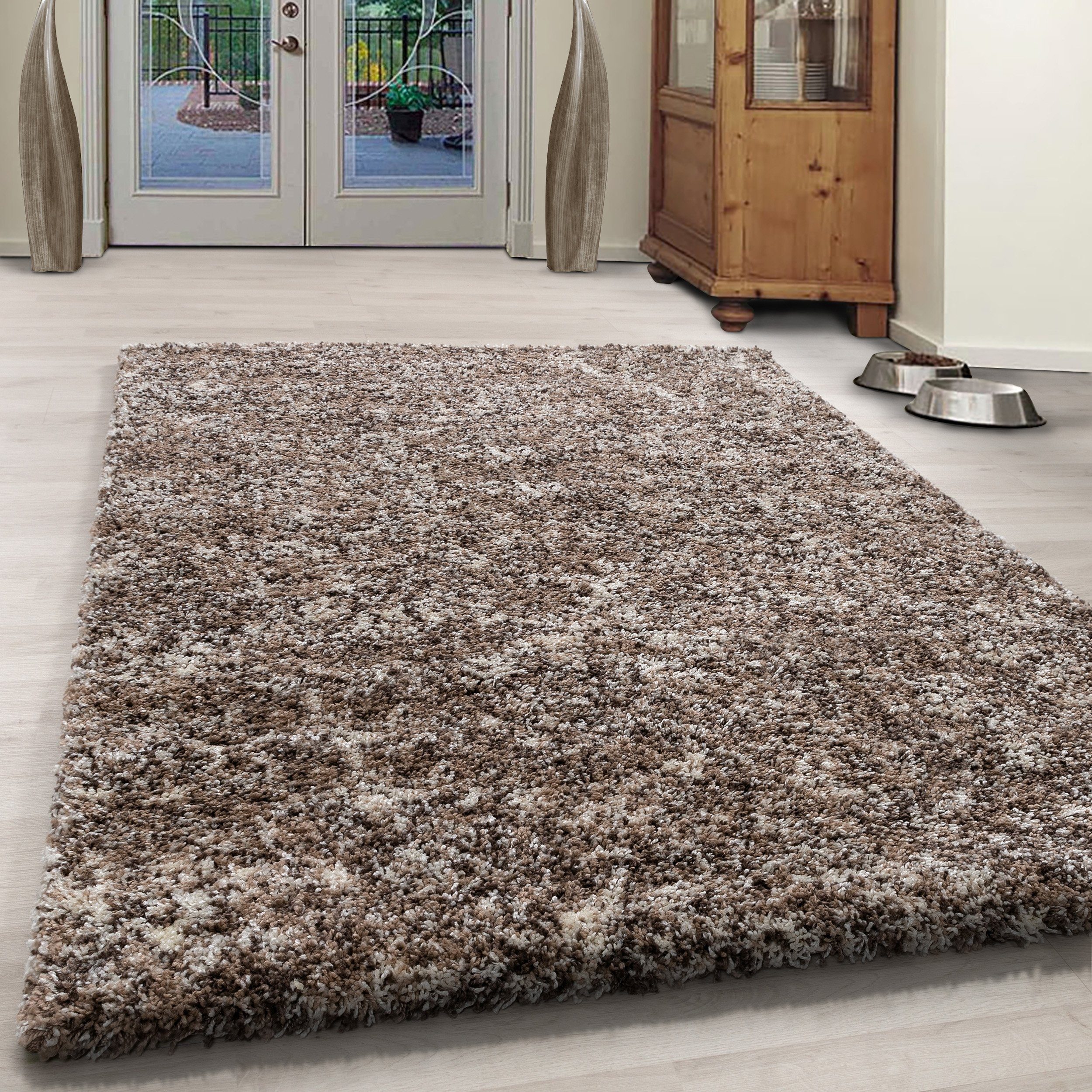 Hochflor-Teppich, Homtex, 80 x 150 cm, Shaggy Teppich Hochflor Langflor Flokati 30 mm