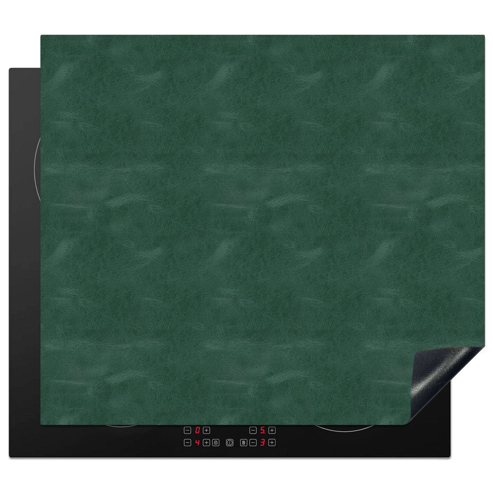 MuchoWow Herdblende-/Abdeckplatte Leder - Textur - Tiere, Vinyl, (1 tlg), 57x51 cm, Induktionsschutz, Induktionskochfeld, Ceranfeldabdeckung