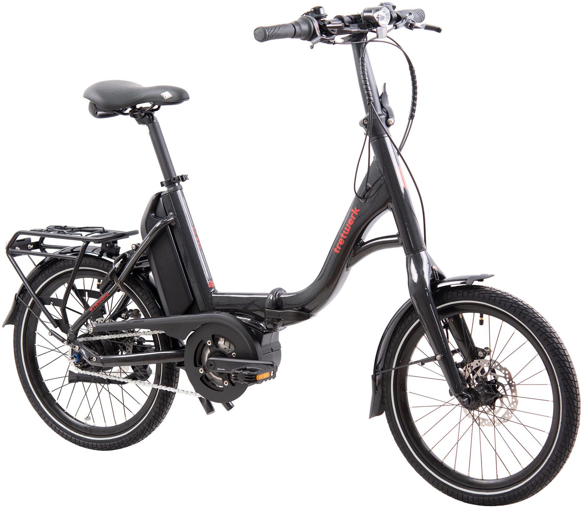 Tretwerk EBike Faltrad No Way, 8 Gang, Nabenschaltung, Mittelmotor, 400 Wh, Pedelec
