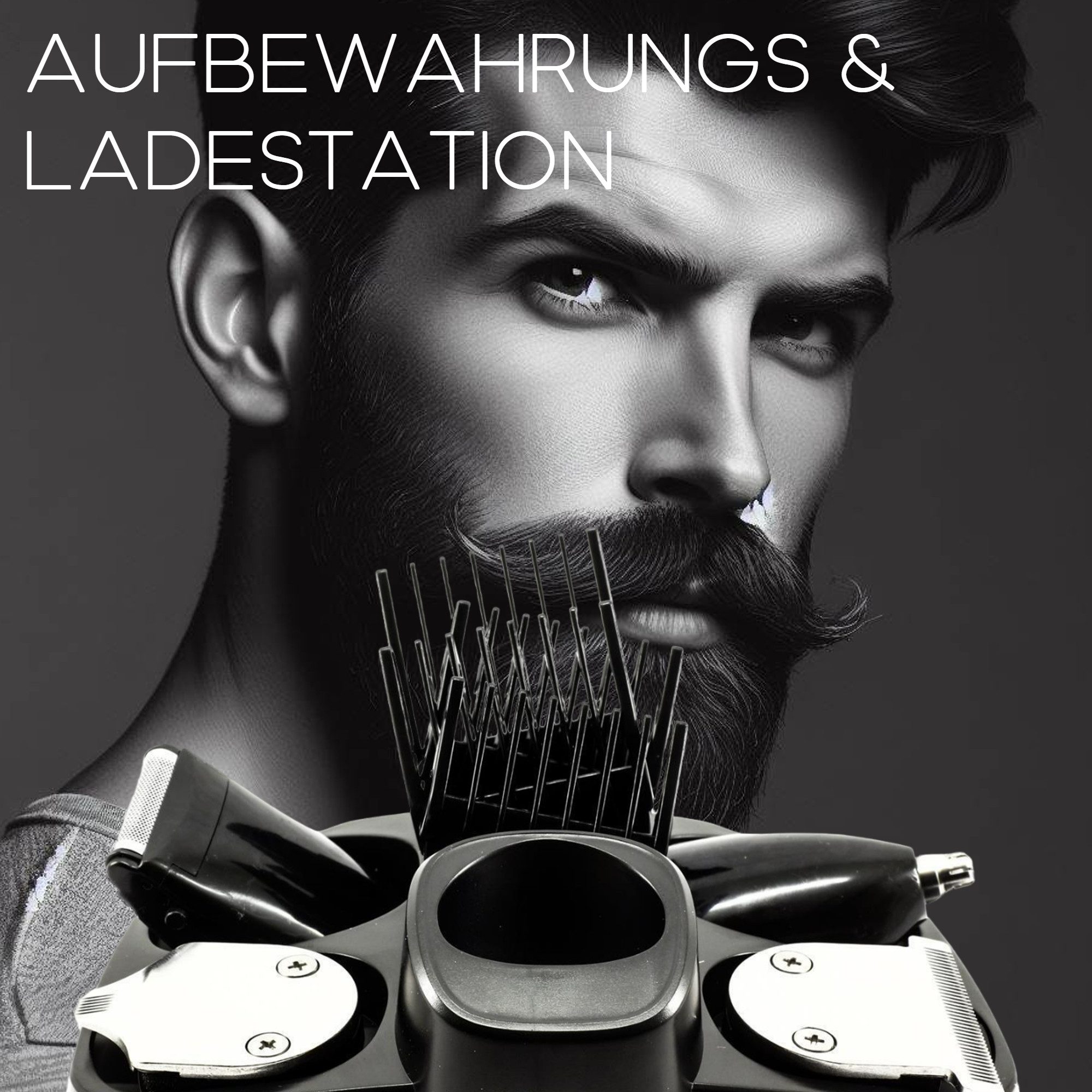 TronicXL Haarschneider Profi Akku Haarschneidemaschine Haarschneider Set professional Accu, Betrieb mit und ohne Kabel möglich mit Basis Station für Damen Herren