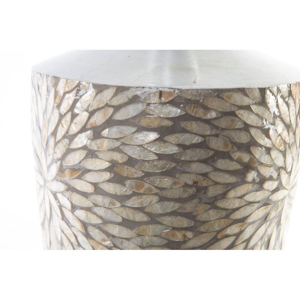 Home Dekovase Perlmutt Home Bambus Vase x Decor Decor Silberfarben DKD Grau Mosaik DKD 25 25 x