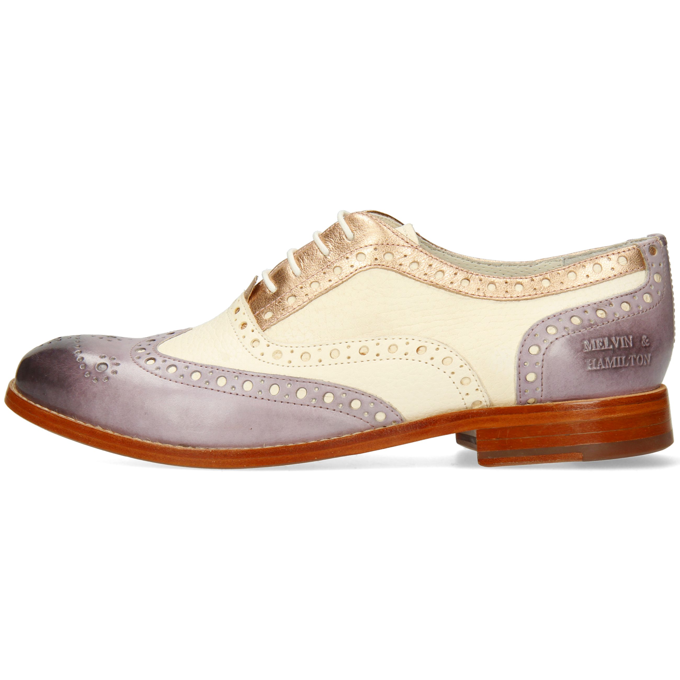 Melvin & Hamilton Mexico Amelie Schnürschuh Pale 70 Boston Lila