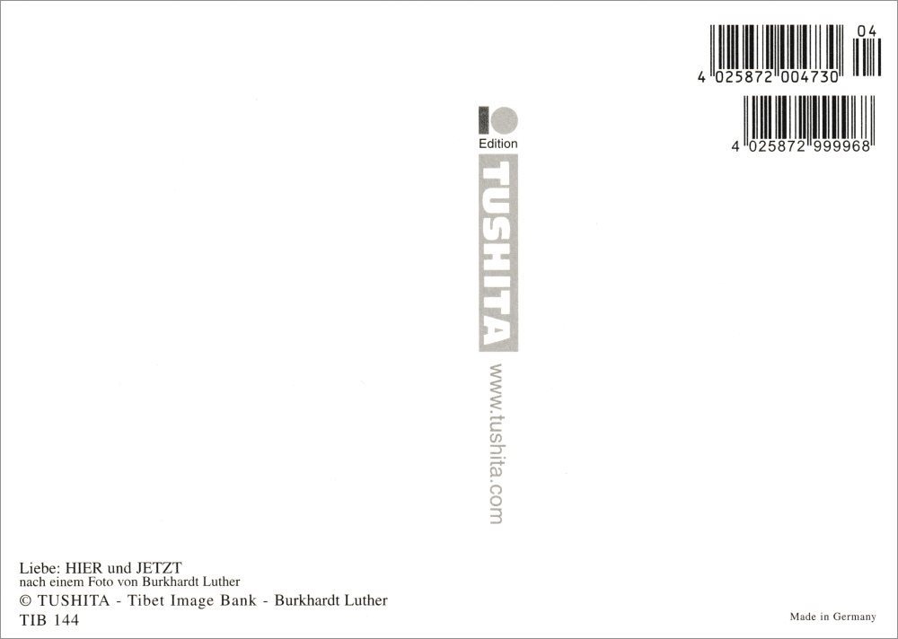 Thumbnail - Postkarte "Wirkliche Liebe lebt einfach in der Gegenwart"