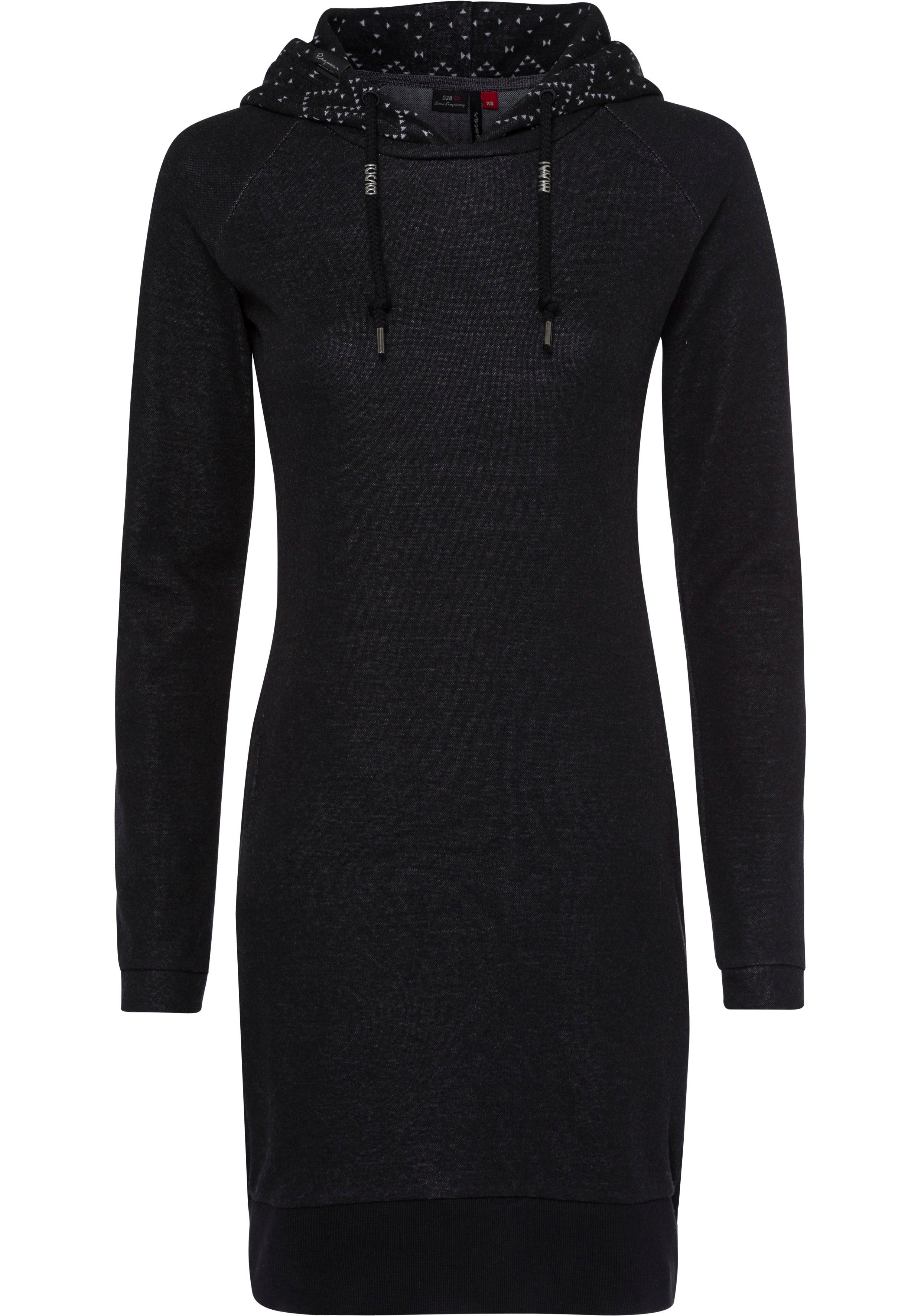 Ragwear Sweatkleid BESS O Hoodie mit Tunnelzug-Kapuze