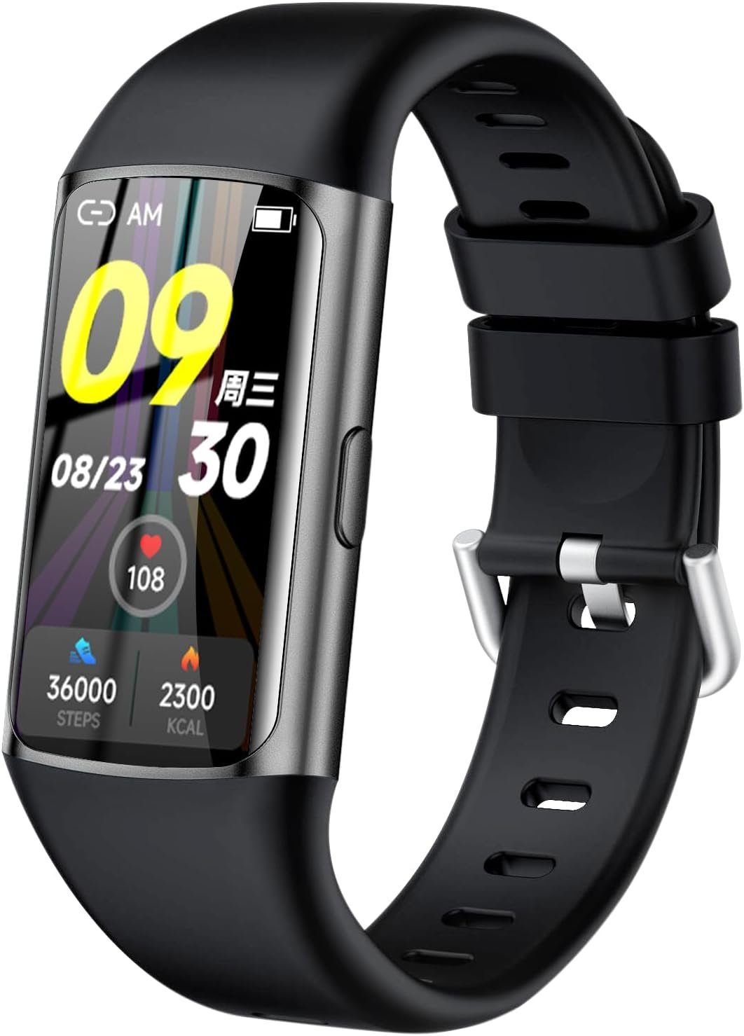 Tipmant Smartwatch (1,47 Zoll, Android, iOS), Mit Pulsmesser Schlafmonitor  Schrittzähler WasserdichtIP68 Fitness Uhr