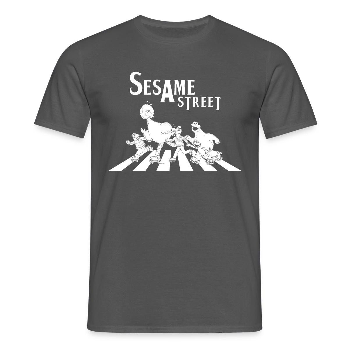 Spreadshirt Sesamstraße Zebrastreifen Klassiker Männer T-Shirt (1-tlg)