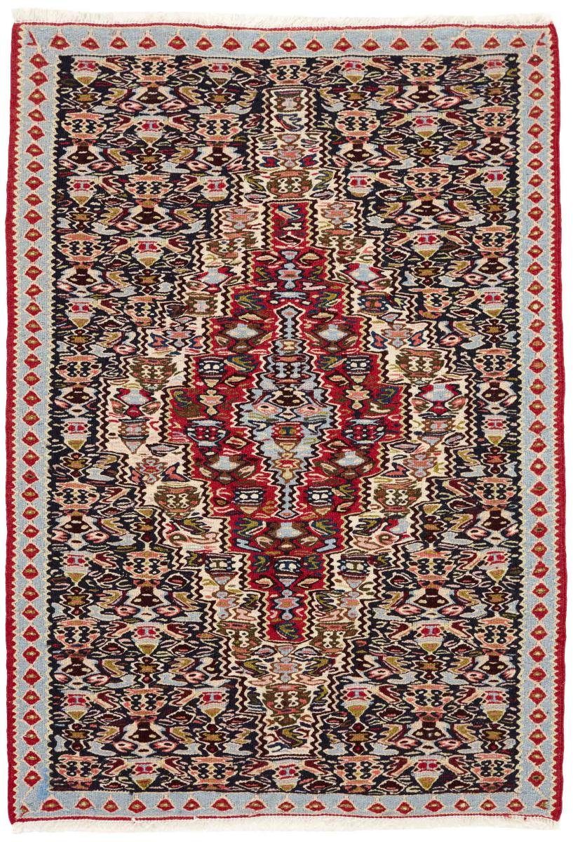 Orientteppich Kelim Fars Senneh 78x110 Höhe: rechteckig, / Handgeknüpfter Trading, mm 4 Nain Orientteppich Perserteppich