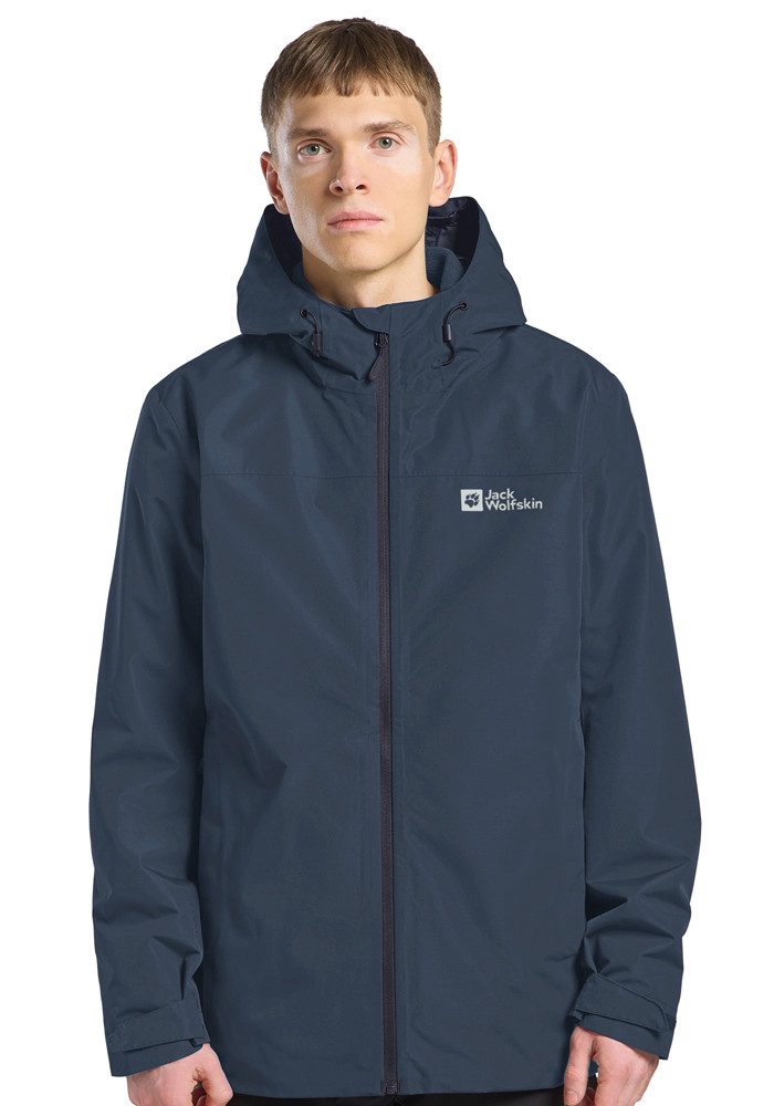 Jack Wolfskin 3-in-1-Funktionsjacke TAUBENBERG 3IN1 JKT M 3in1, wasserdicht, winddicht, Übergangsjacke