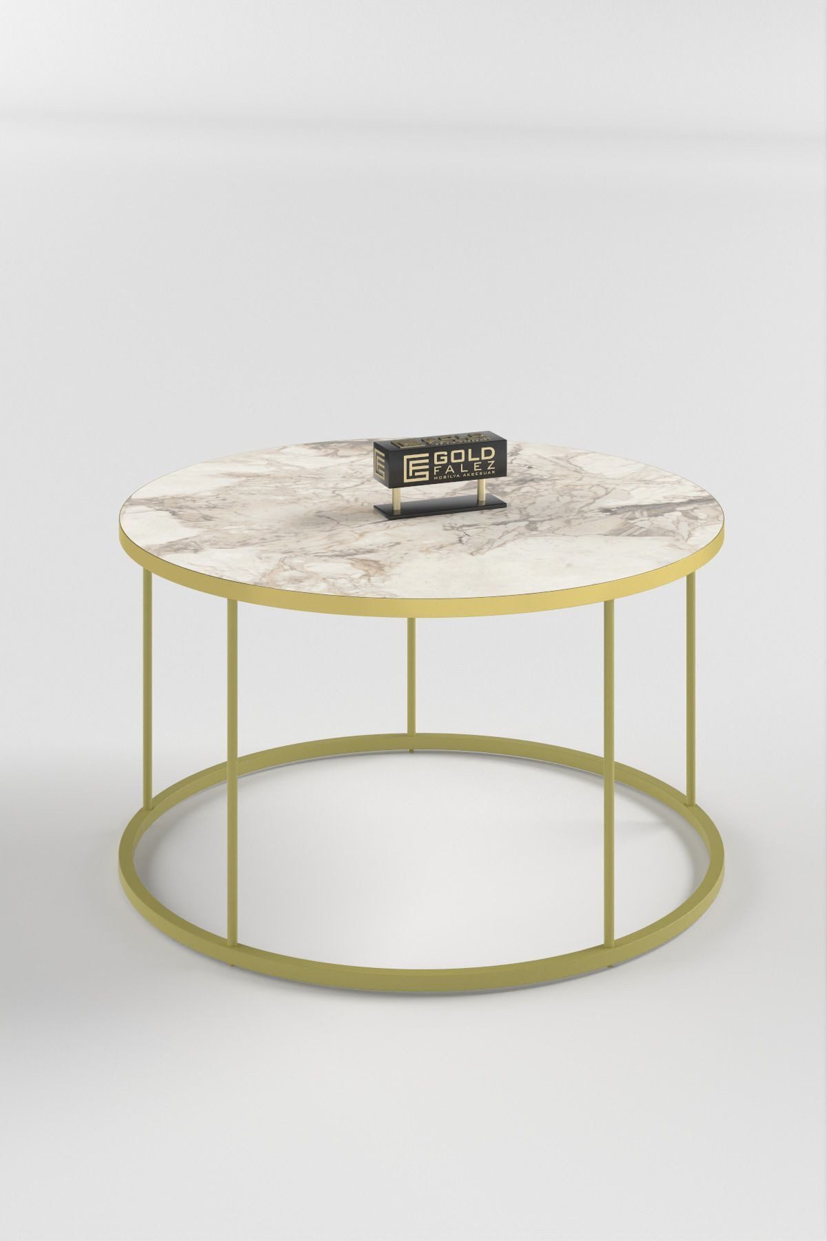 en.casa Couchtisch, rund, Ø 70 cm, Metallgestell 90003171 günstig online kaufen