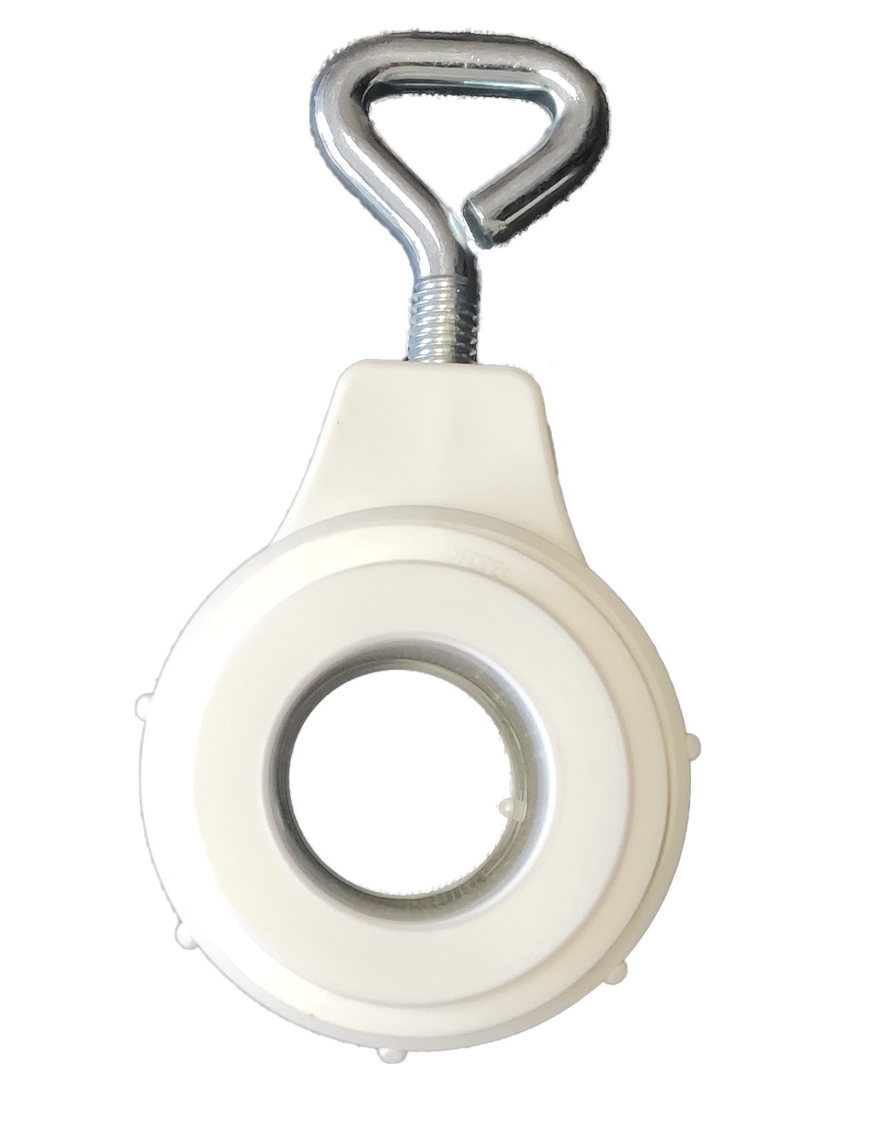 Delschen Betonschirmständer Abschlußring weiß mit 3-fach Adapter