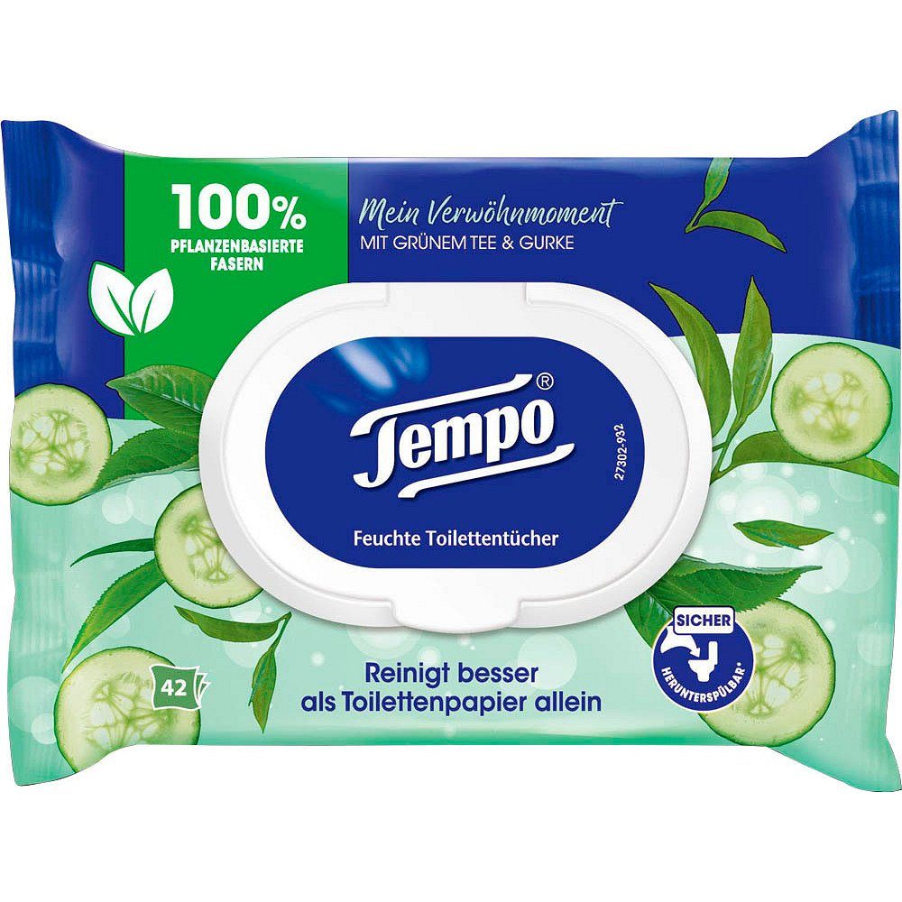 TEMPO Druckerpapier Tücher Tempo Mein Feuchttücher 42 Verwöhnmoment