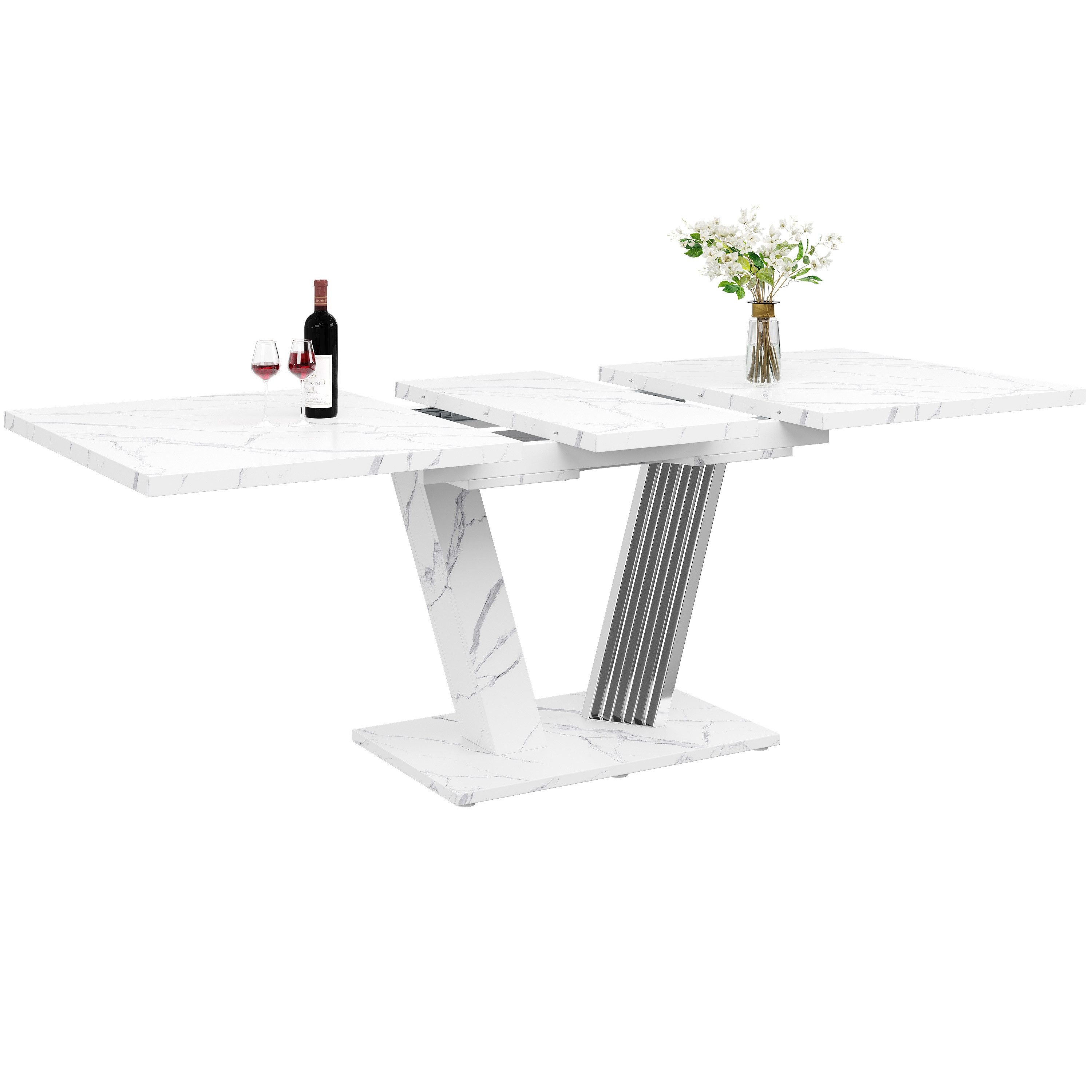 ANYSUN Esstisch Multifunktionaler Ausziehtisch (Spar-Set, 1 Tisch), Breite 120-160 cm