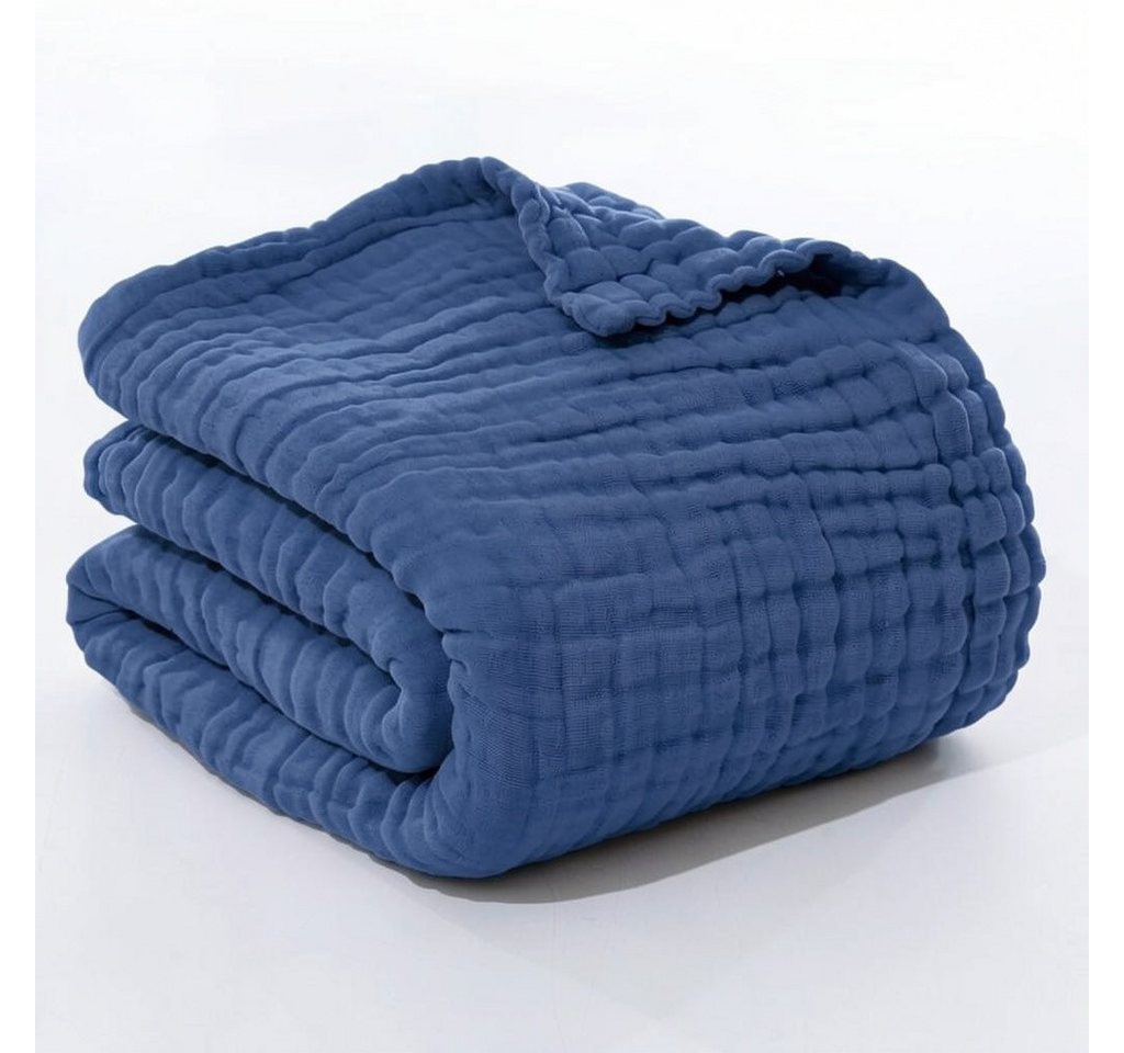 Wohndecke Musselin Decke Sofadecke, JASLIFE, Baumwolldecke,100% Baumwolle