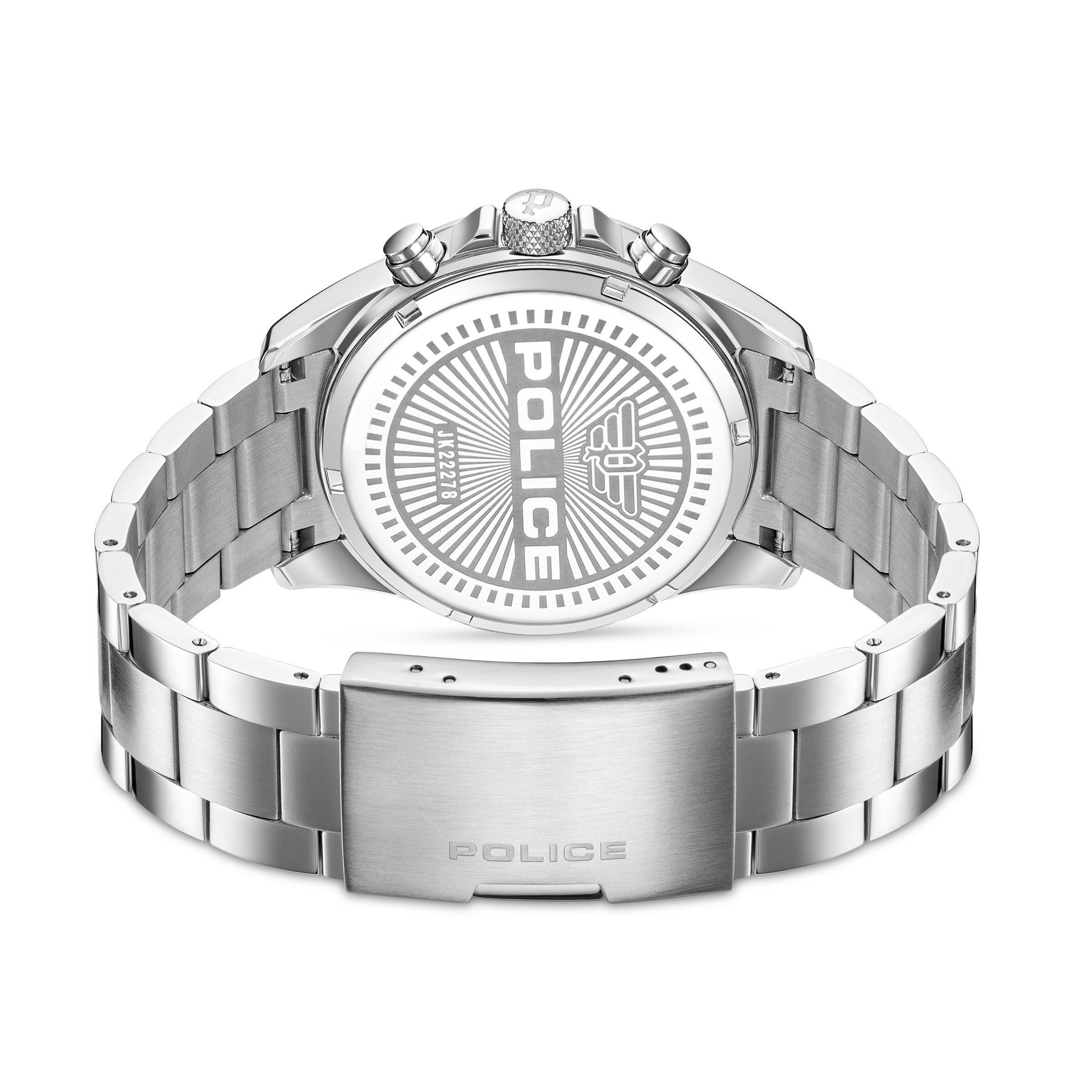 Police Quarzuhr Defender PEWJK2227814M-SET, (Set, 2-tlg., mit Armband), Armbanduhr, Herrenuhr, Edelstahlarmband, Ideal auch als Geschenk